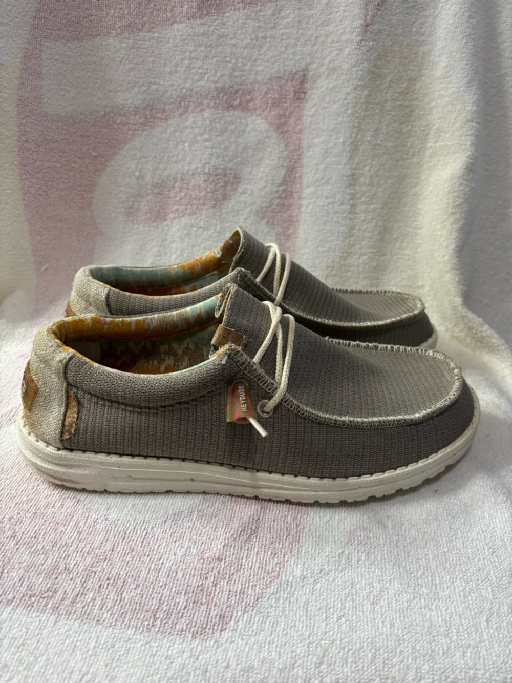 Hey Dude Men's Wally Eco Sox Size 9 Desert Brown Slip On Shoes